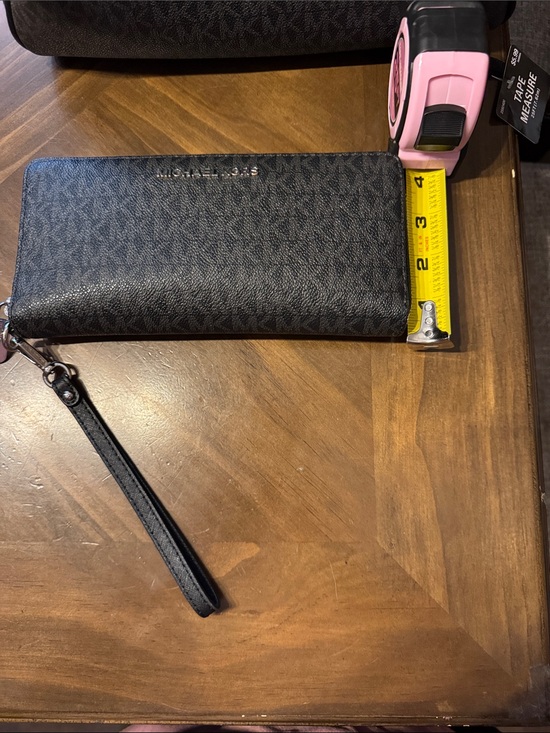 Michael Kors Black Signature Backpack Purse & Matching Wallet Set main image 7